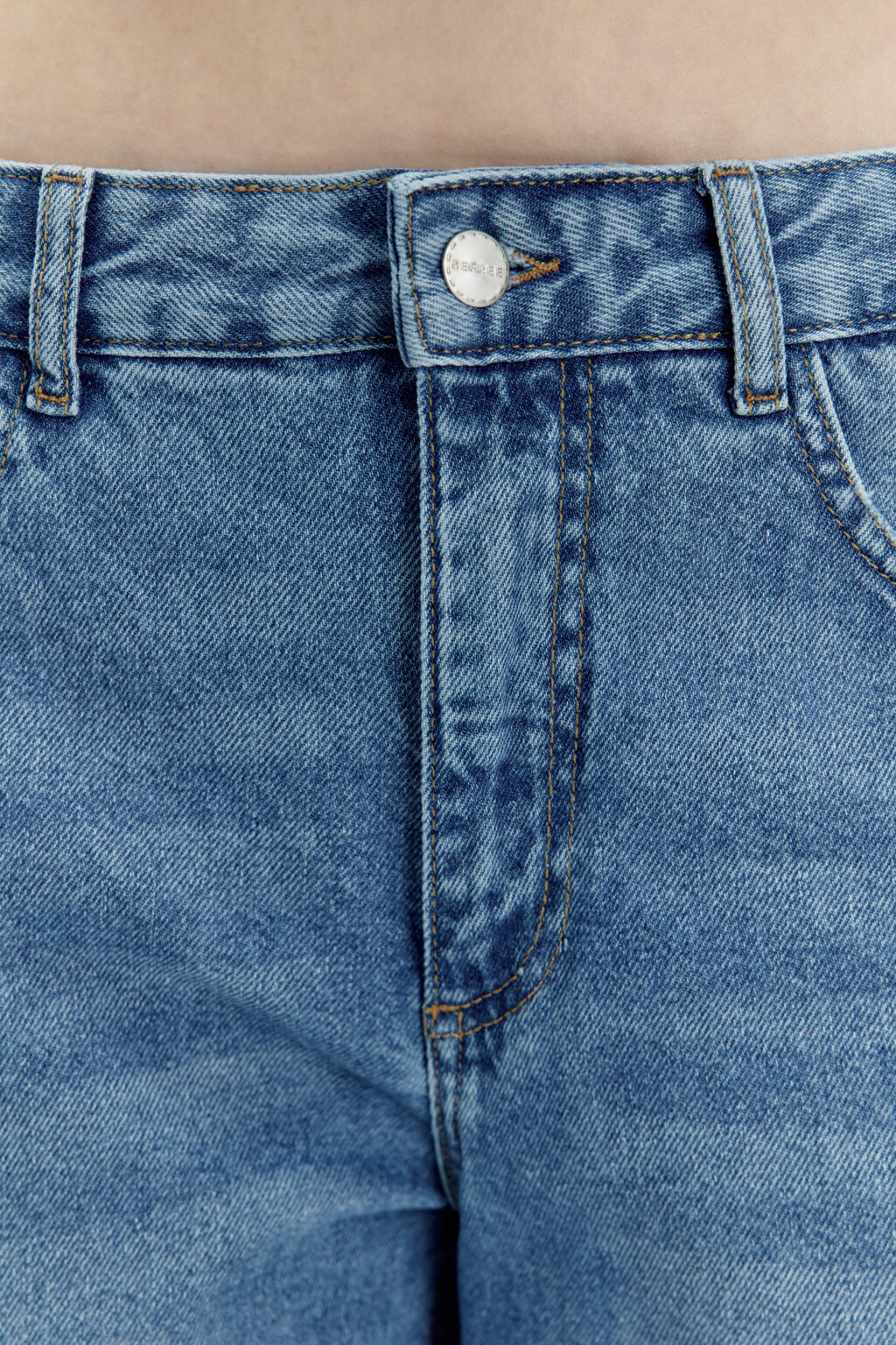 Джинсы wide leg широкие с низкой посадкой - цвет голубой - 6