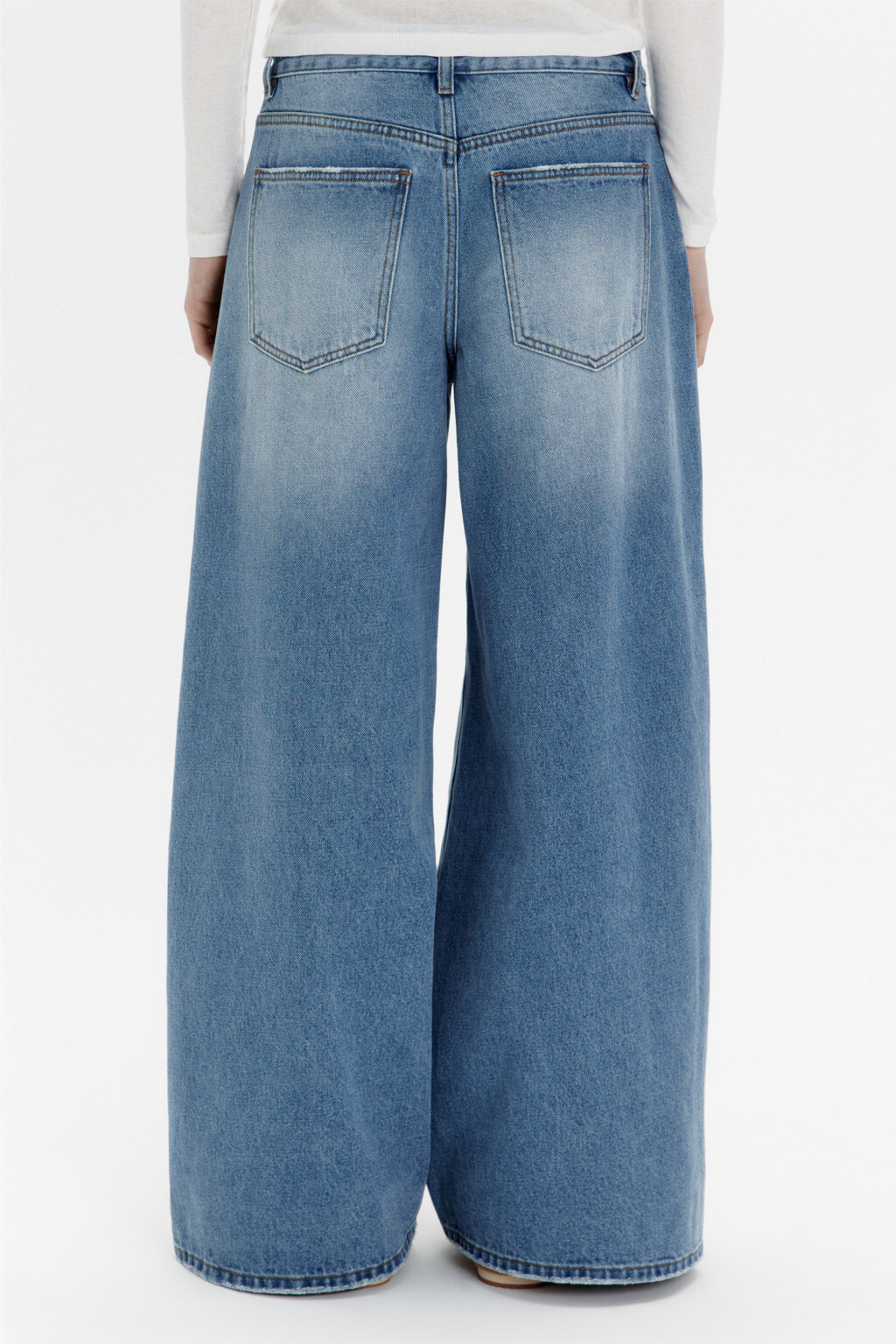 Джинсы baggy fit со средней посадкой - цвет голубой - 3