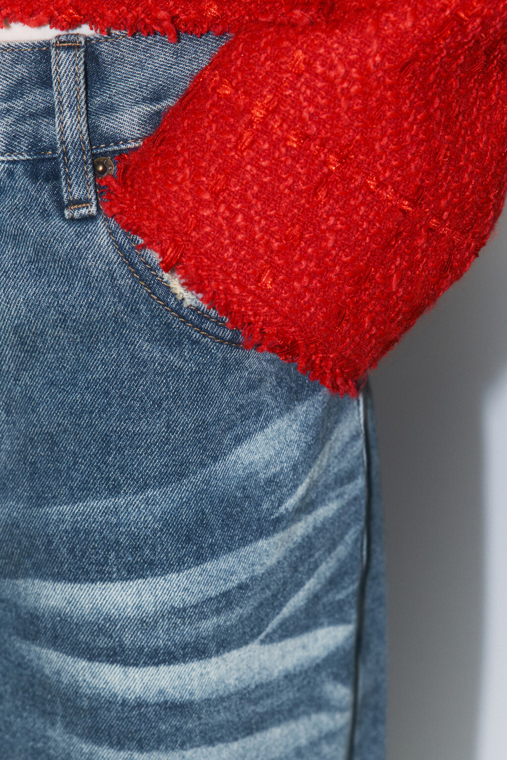 Джинсы baggy fit с низкой посадкой - цвет синий - 7