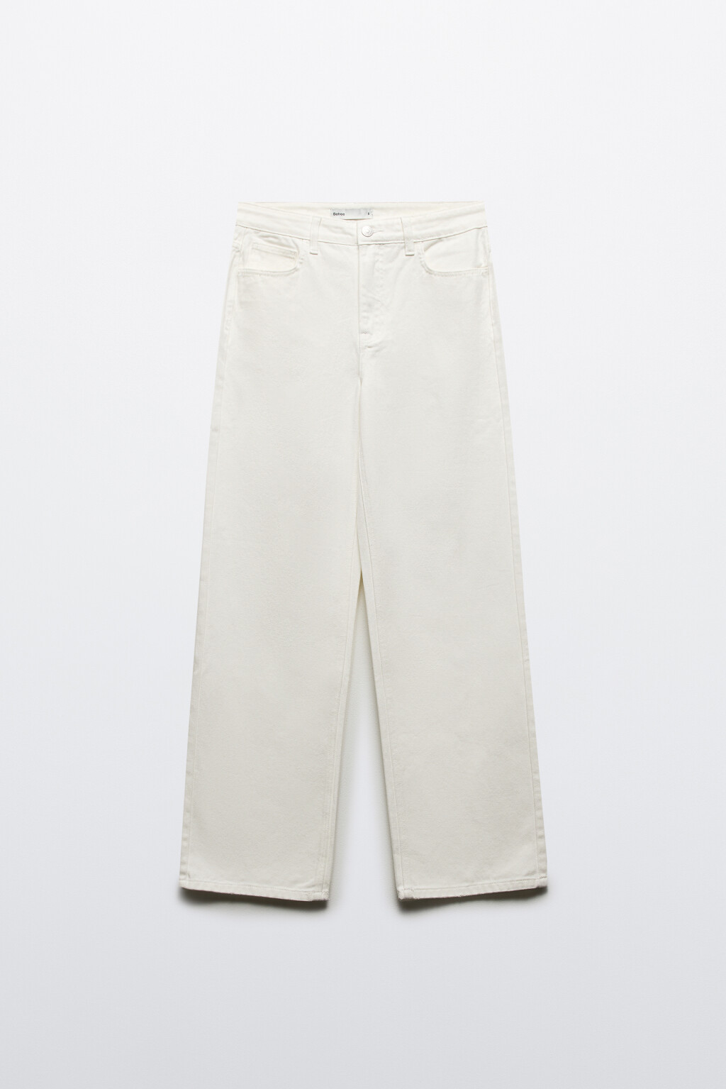 Джинсы прямые с высокой посадкой - цвет белый - 7