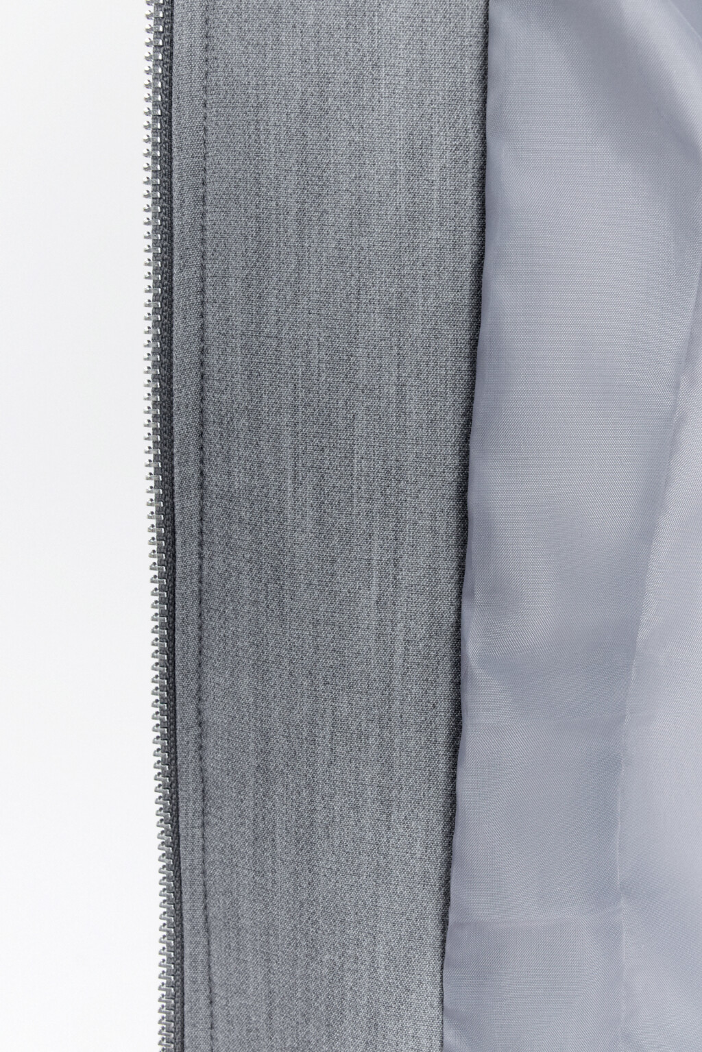 Жакет oversize укороченный на молнии - цвет серый - 7