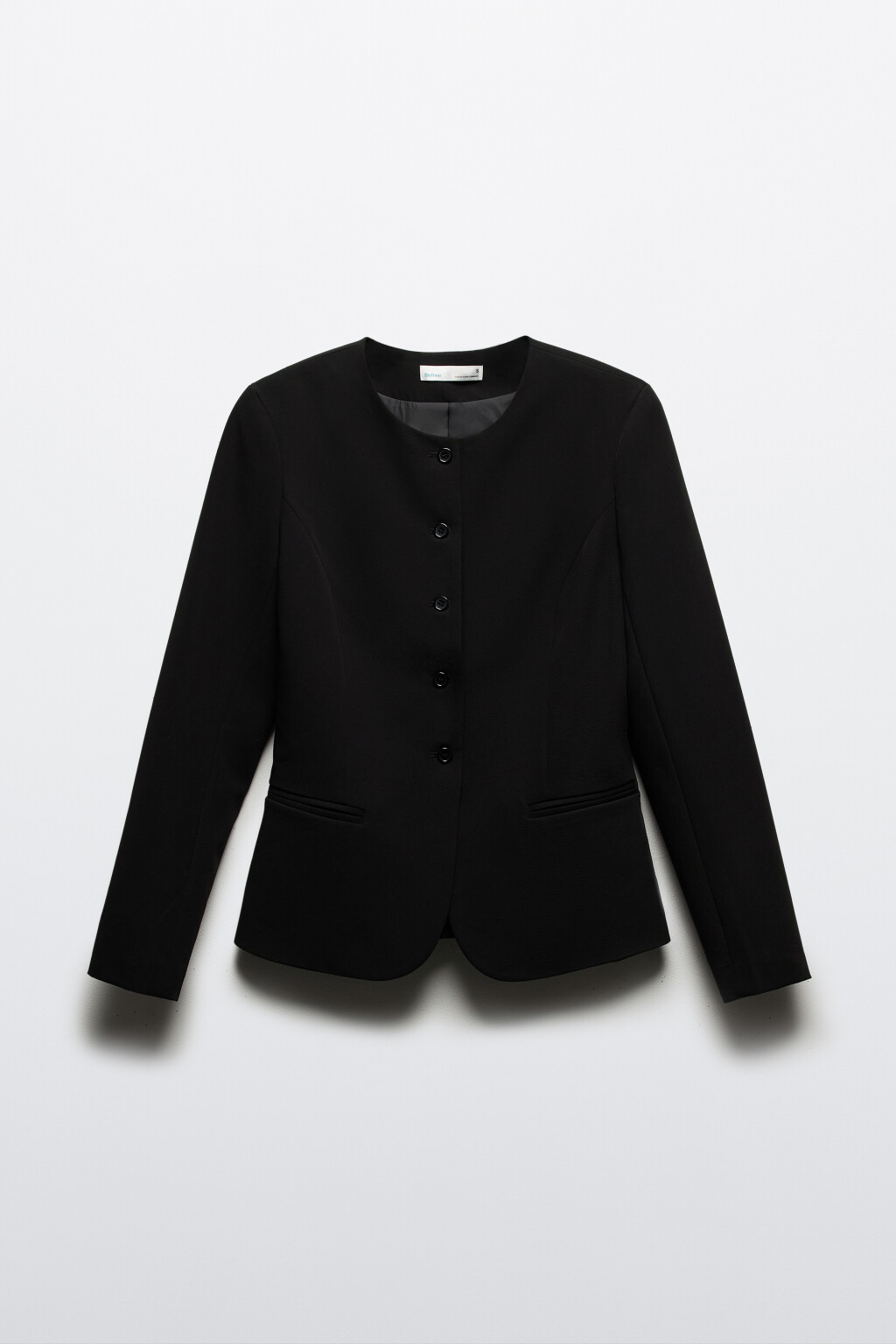 Пиджак приталенный однобортный - цвет черный - 8