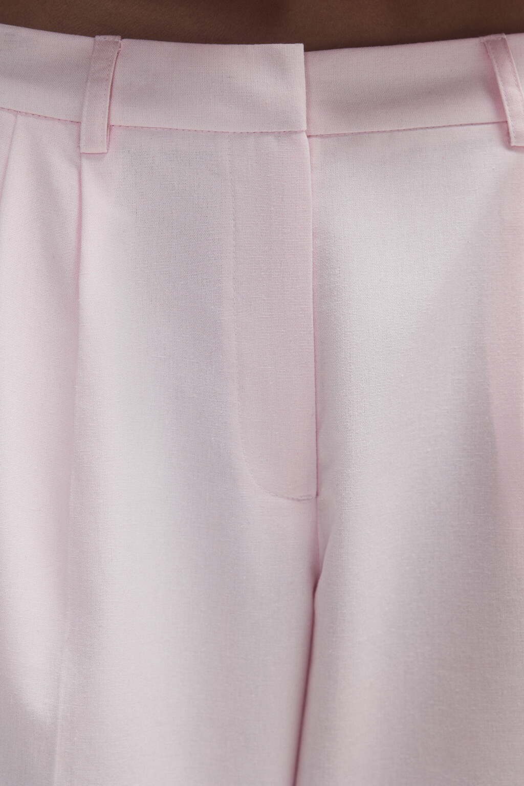 Брюки широкие костюмные со стрелками - цвет розовый - 5