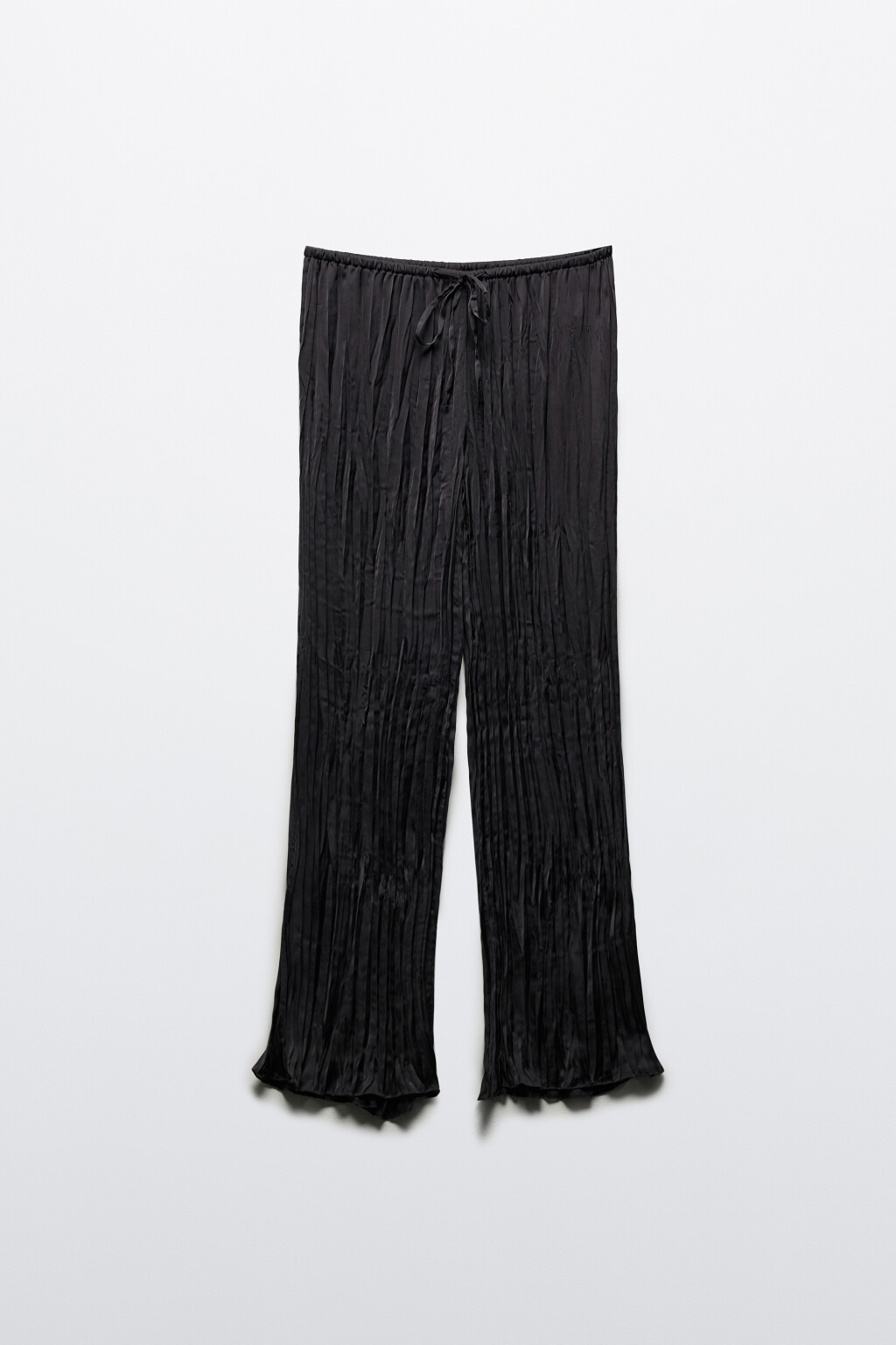 Брюки прямые из жатой ткани - цвет серый - 8