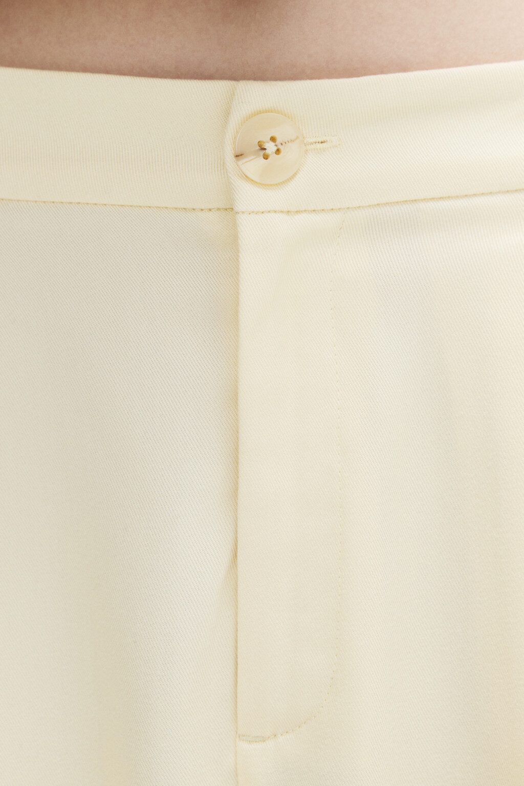Брюки-бананы костюмные из тенсела - цвет ванильный - 6