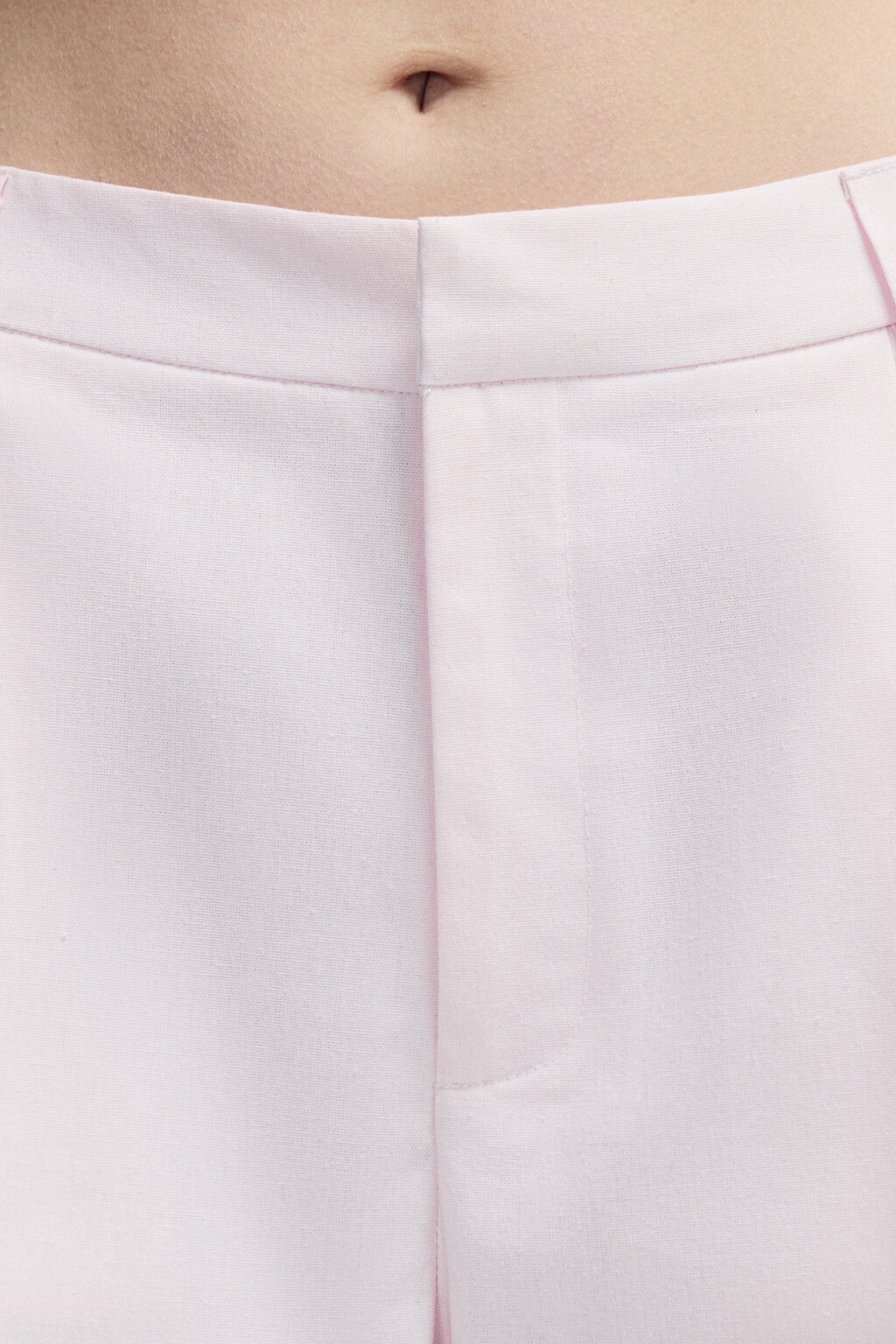 Шорты-бермуды костюмные со стрелками - цвет розовый - 5