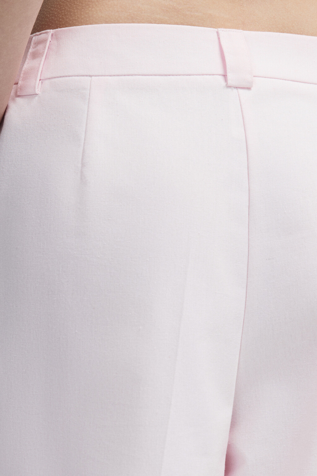 Шорты-бермуды костюмные со стрелками - цвет розовый - 6