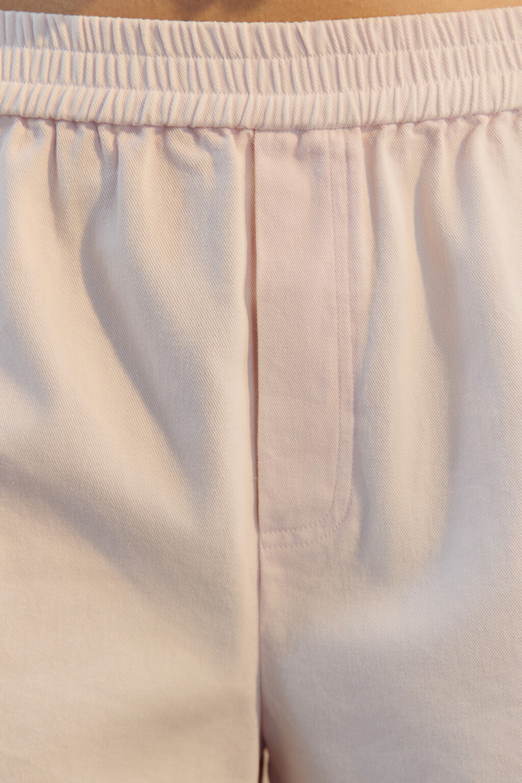 Шорты хлопковые с поясом-резинкой - цвет розовый - 6