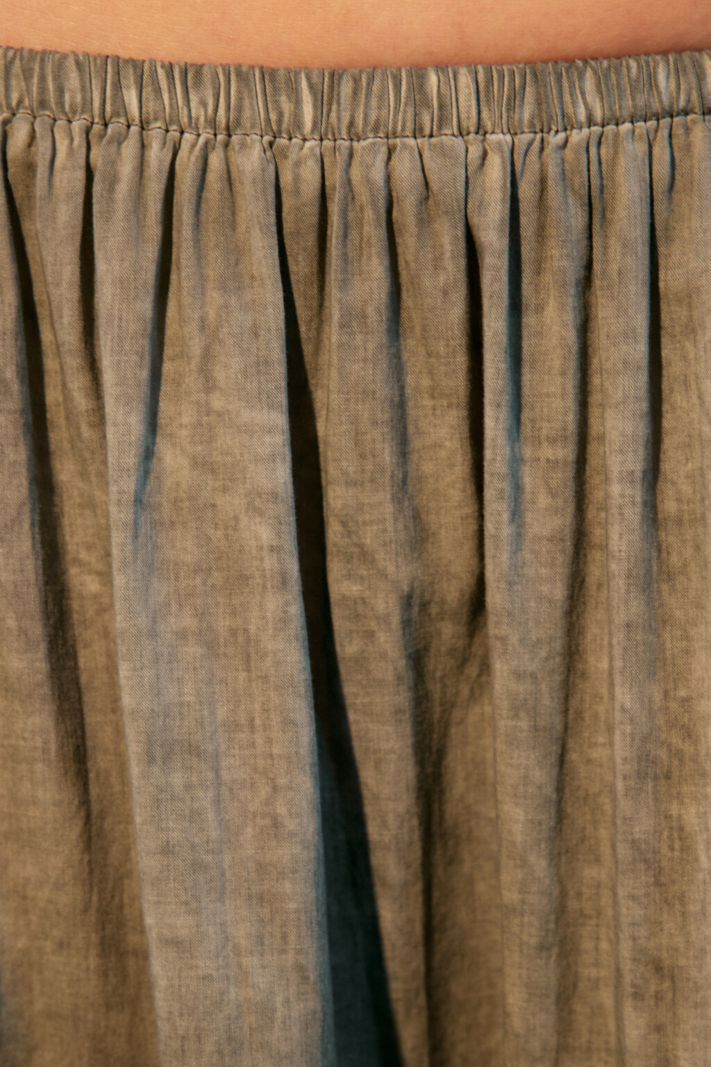 Юбка-трапеция макси с вареным эффектом - цвет серый - 5