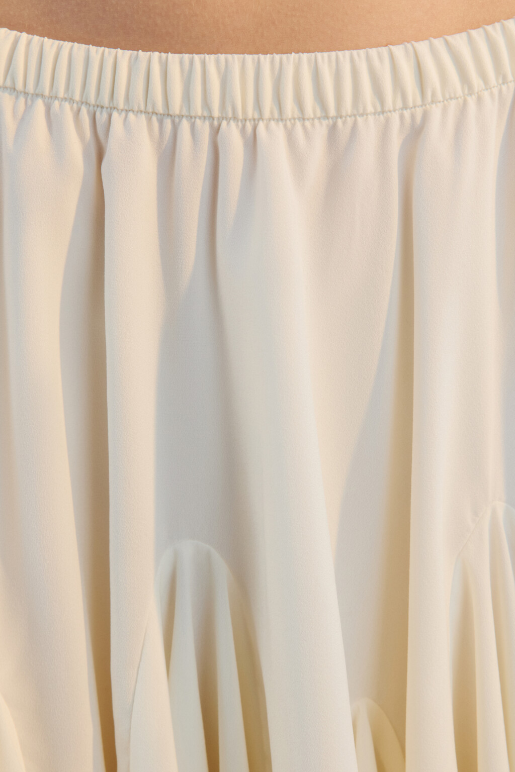 Юбка мини пышная с клиньями - цвет молочный - 6