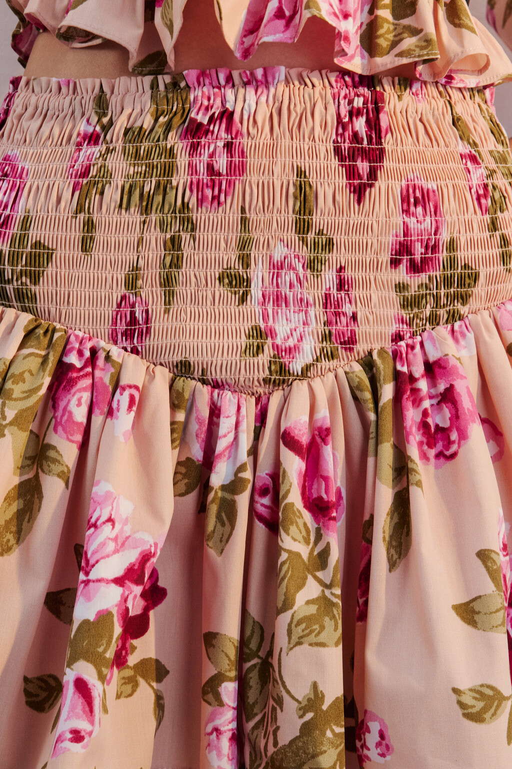 Юбка мини пышная с широким поясом - цвет мультиколор - 6