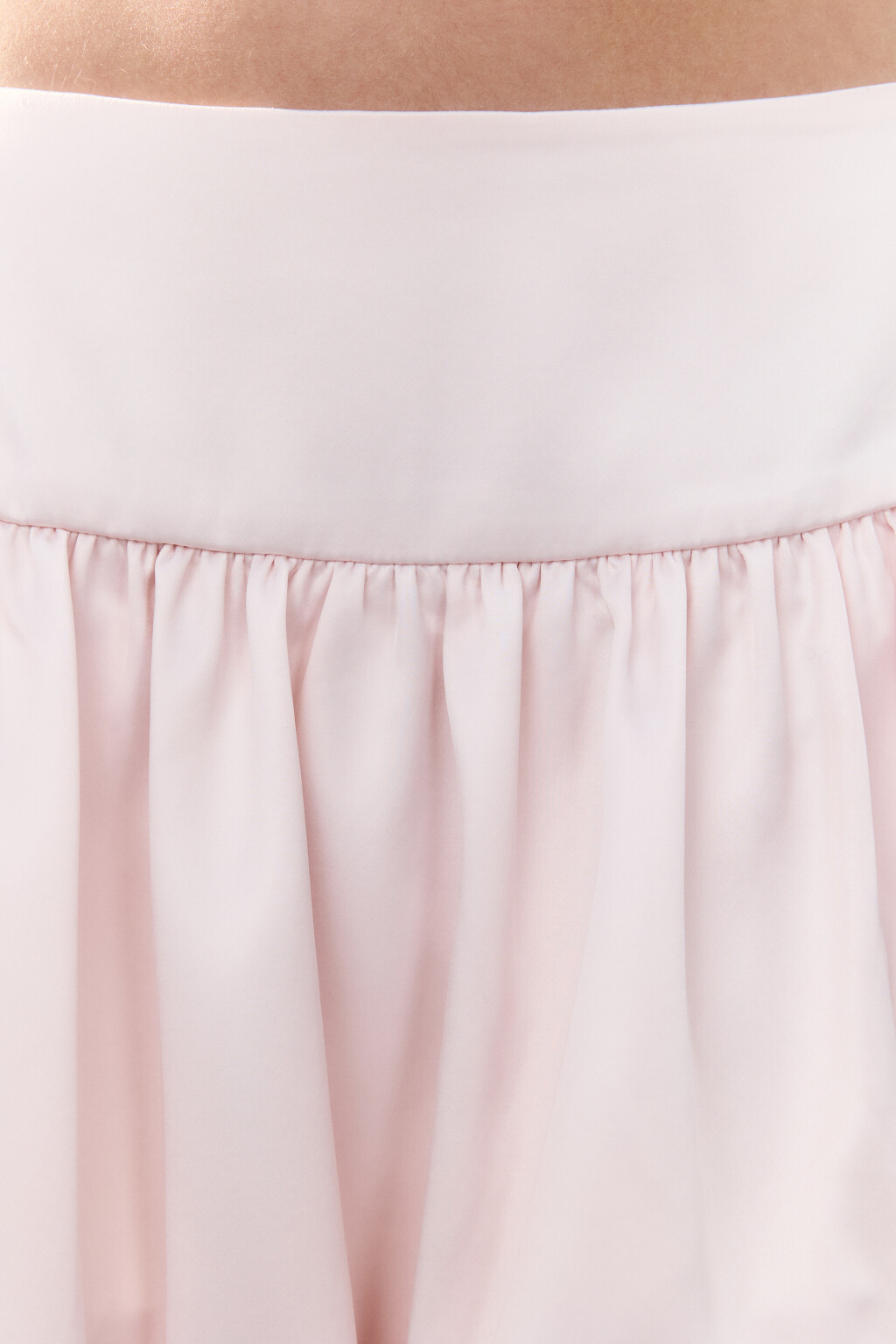 Юбка-шорты пышная атласная - цвет розовый - 6