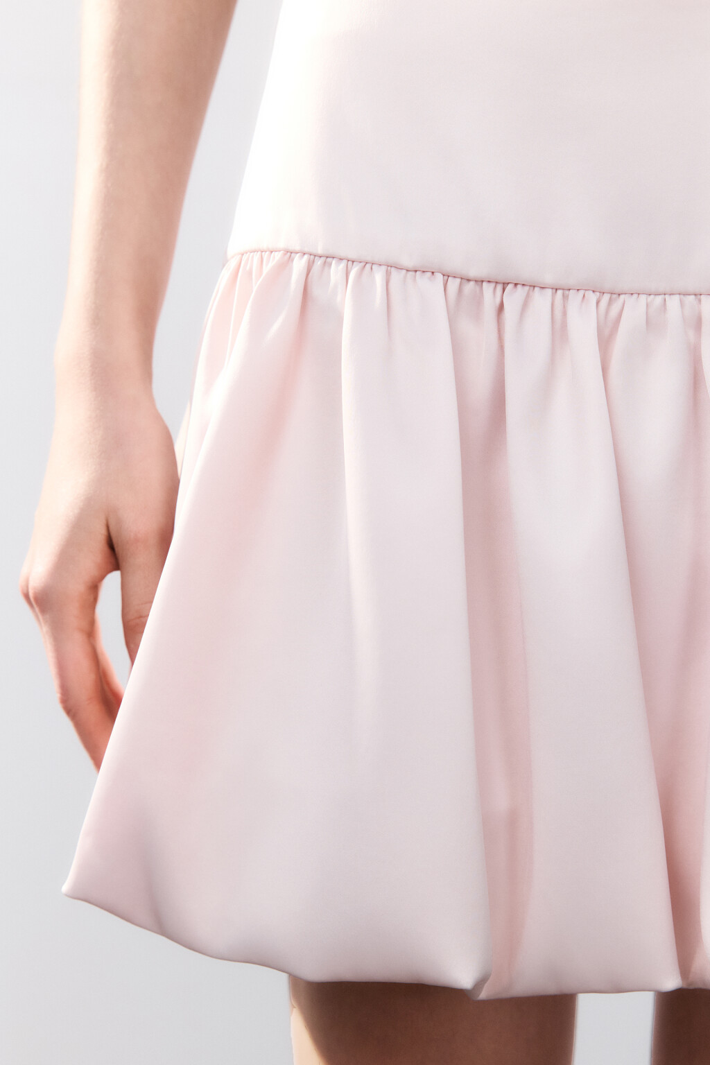 Юбка-шорты пышная атласная - цвет розовый - 7
