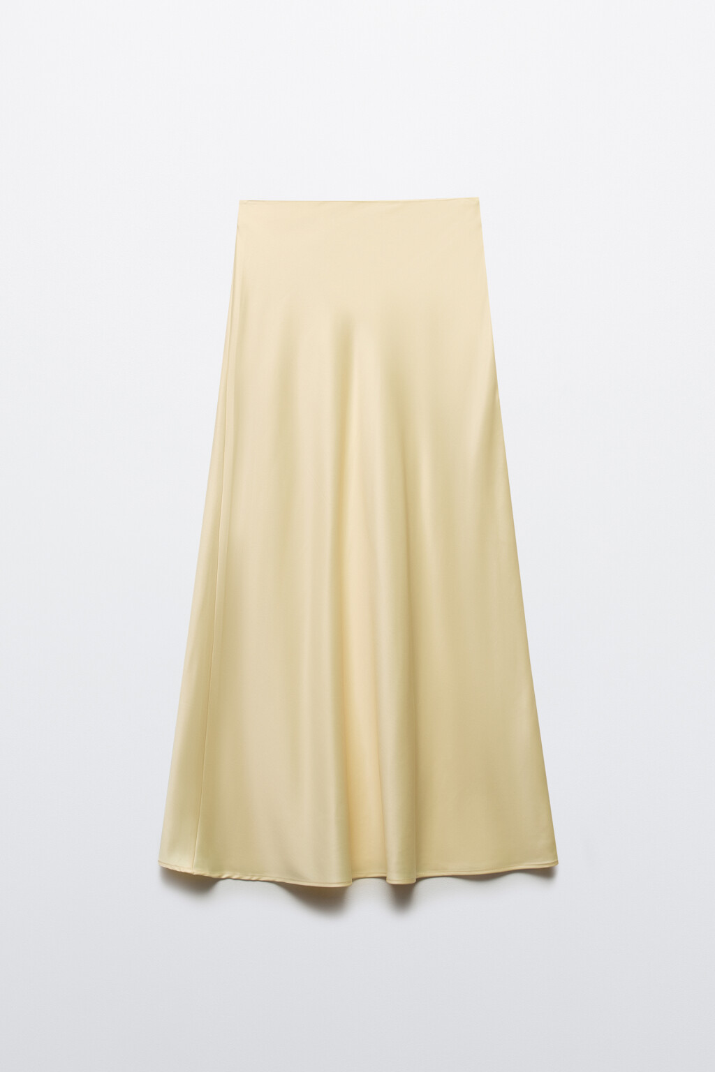Юбка-годе макси атласная - цвет ванильный - 7