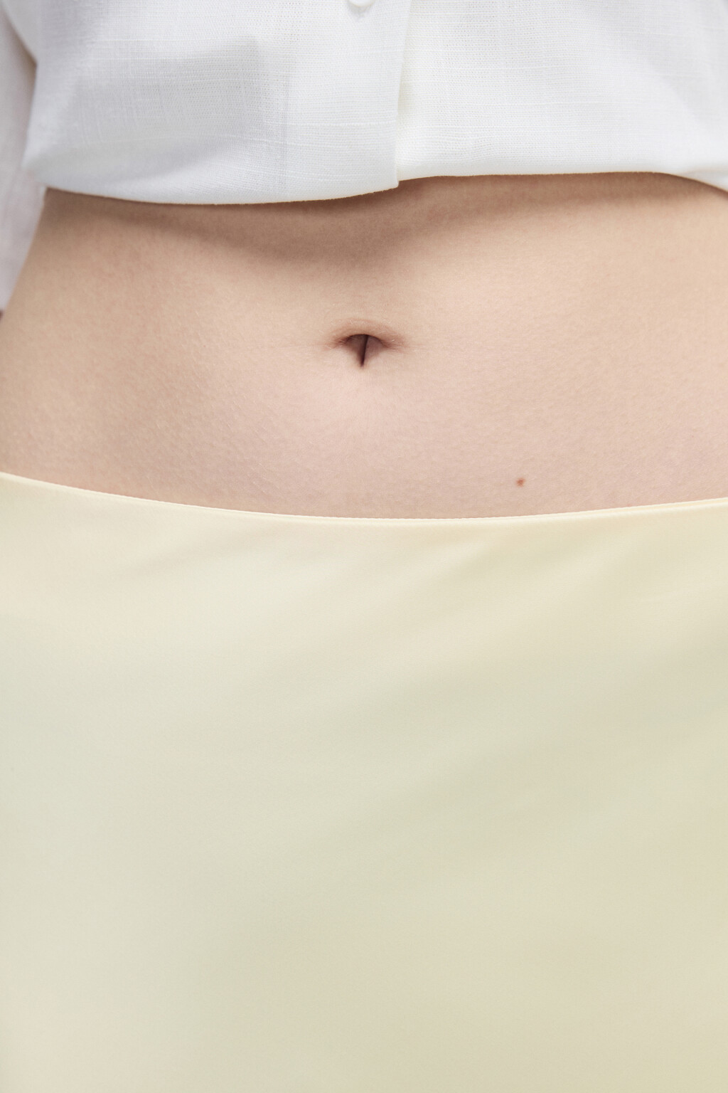 Юбка-годе макси атласная - цвет ванильный - 5