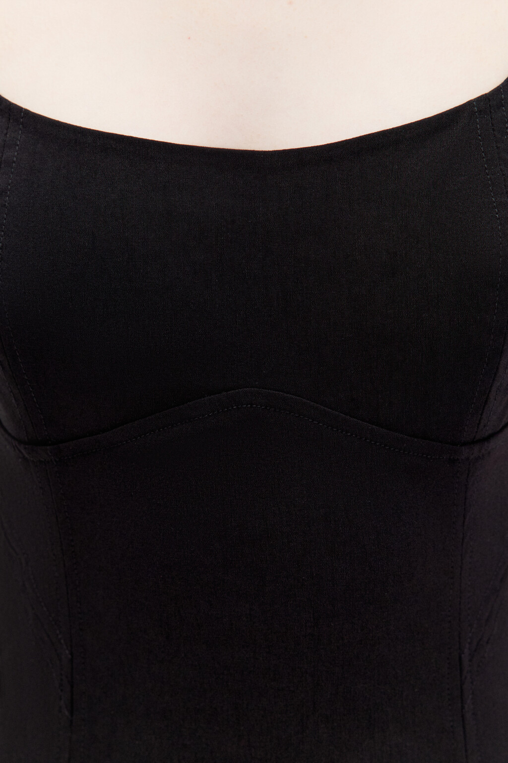 Платье миди облегающее с вырезом-каре - цвет черный - 5