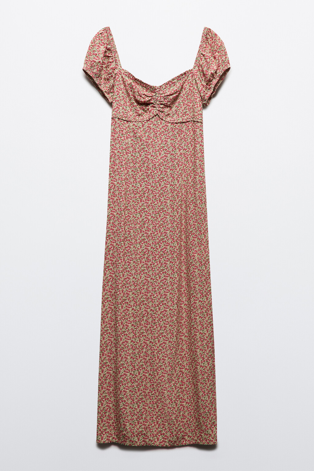 Платье миди вискозное с принтом - цвет мультиколор - 8