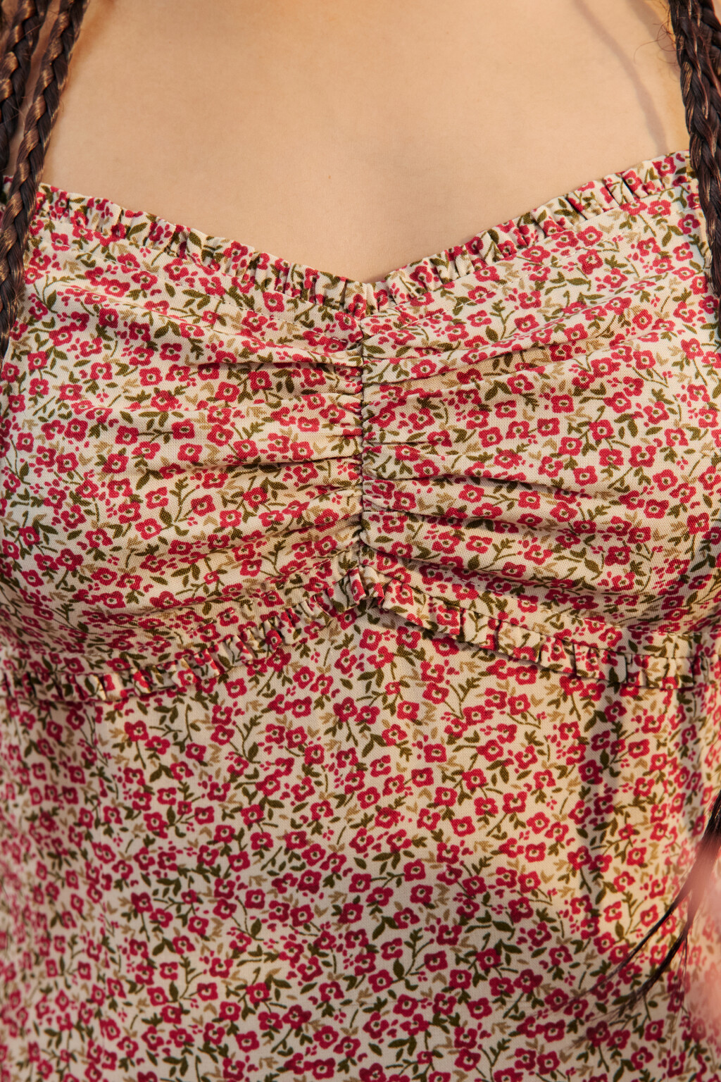 Платье миди вискозное с принтом - цвет мультиколор - 6