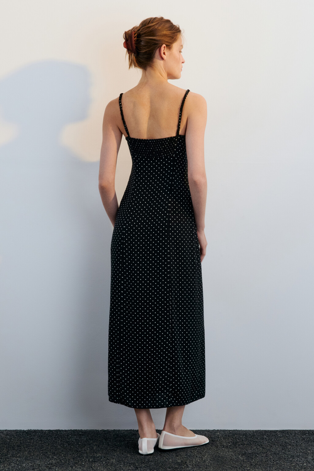 Сарафан макси вискозный с принтом - цвет черный - 4