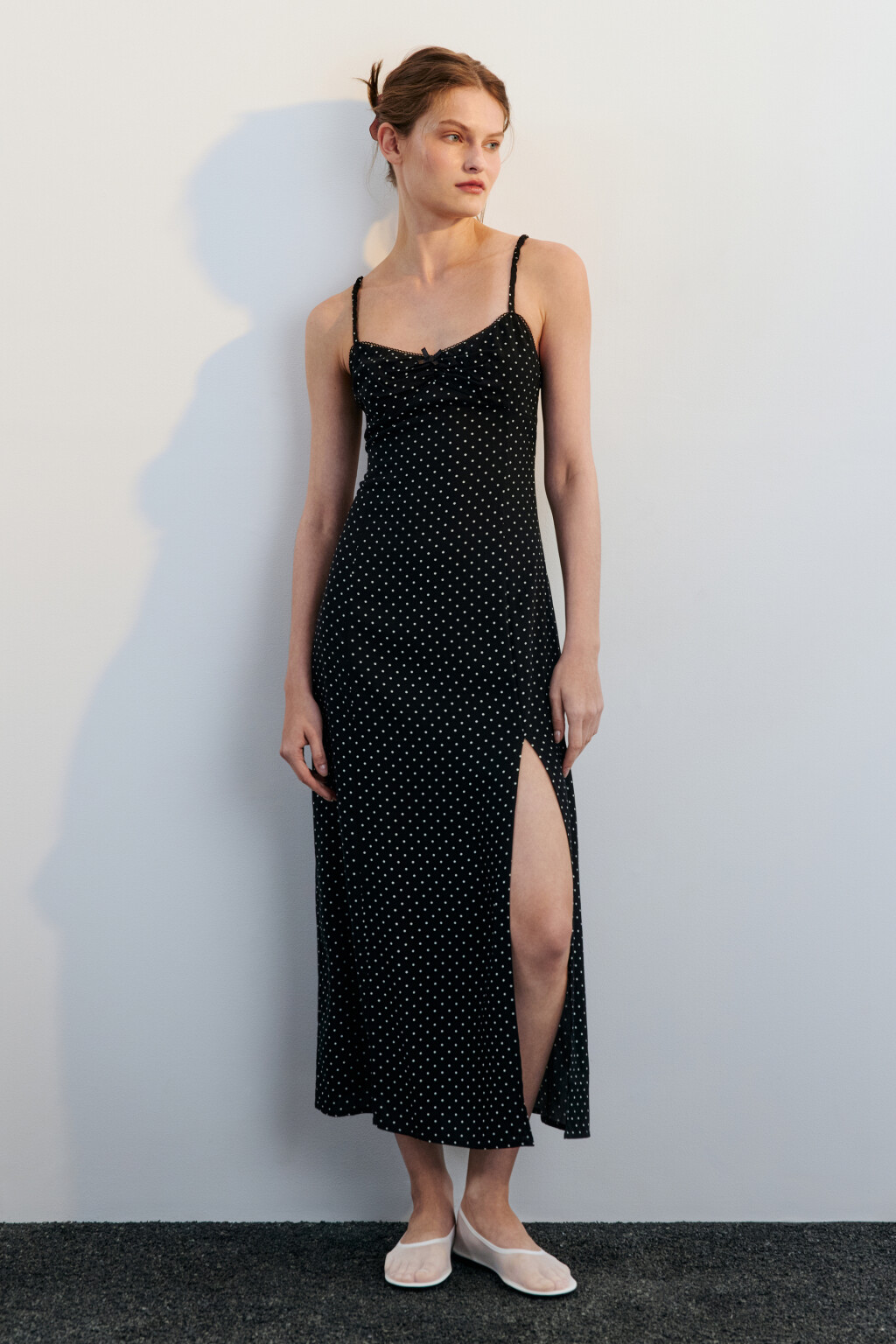 Сарафан макси вискозный с принтом - цвет черный - 5