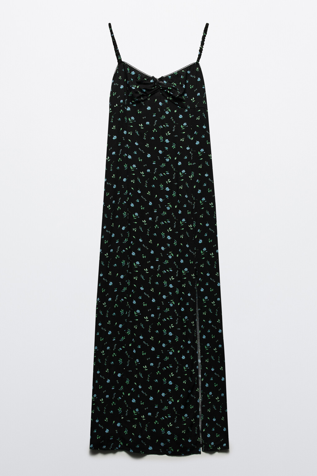 Сарафан макси вискозный с принтом - цвет черный - 8