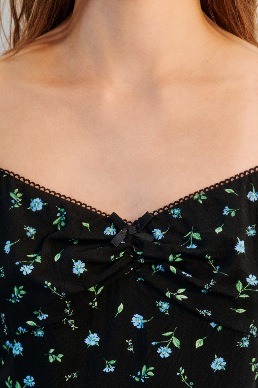 Сарафан макси вискозный с принтом - цвет черный - 6