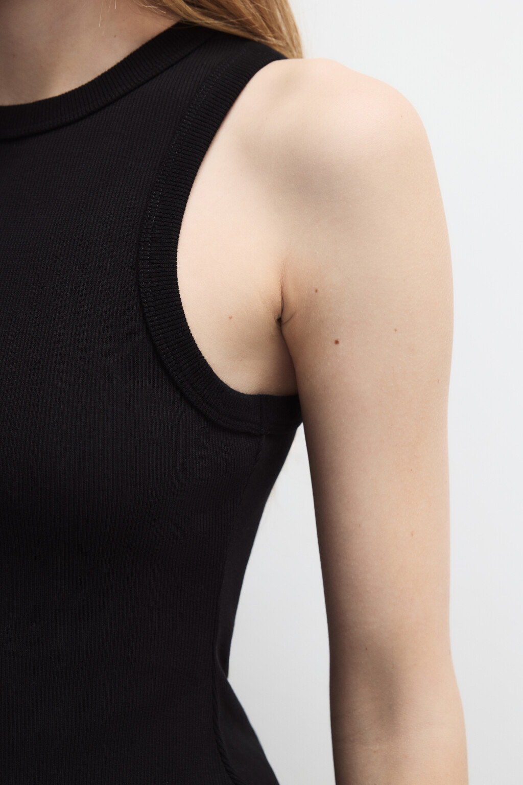 Платье-баллон с облегающим верхом - цвет черный - 6