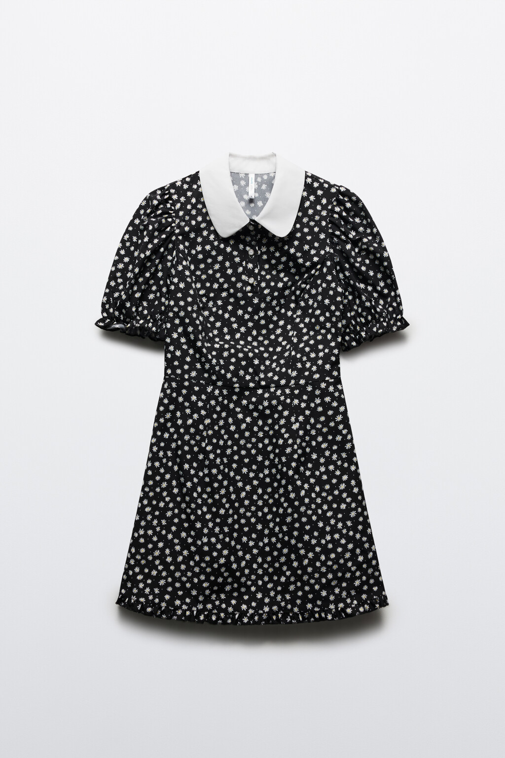 Платье-футляр мини с цветочным принтом - цвет черный - 7