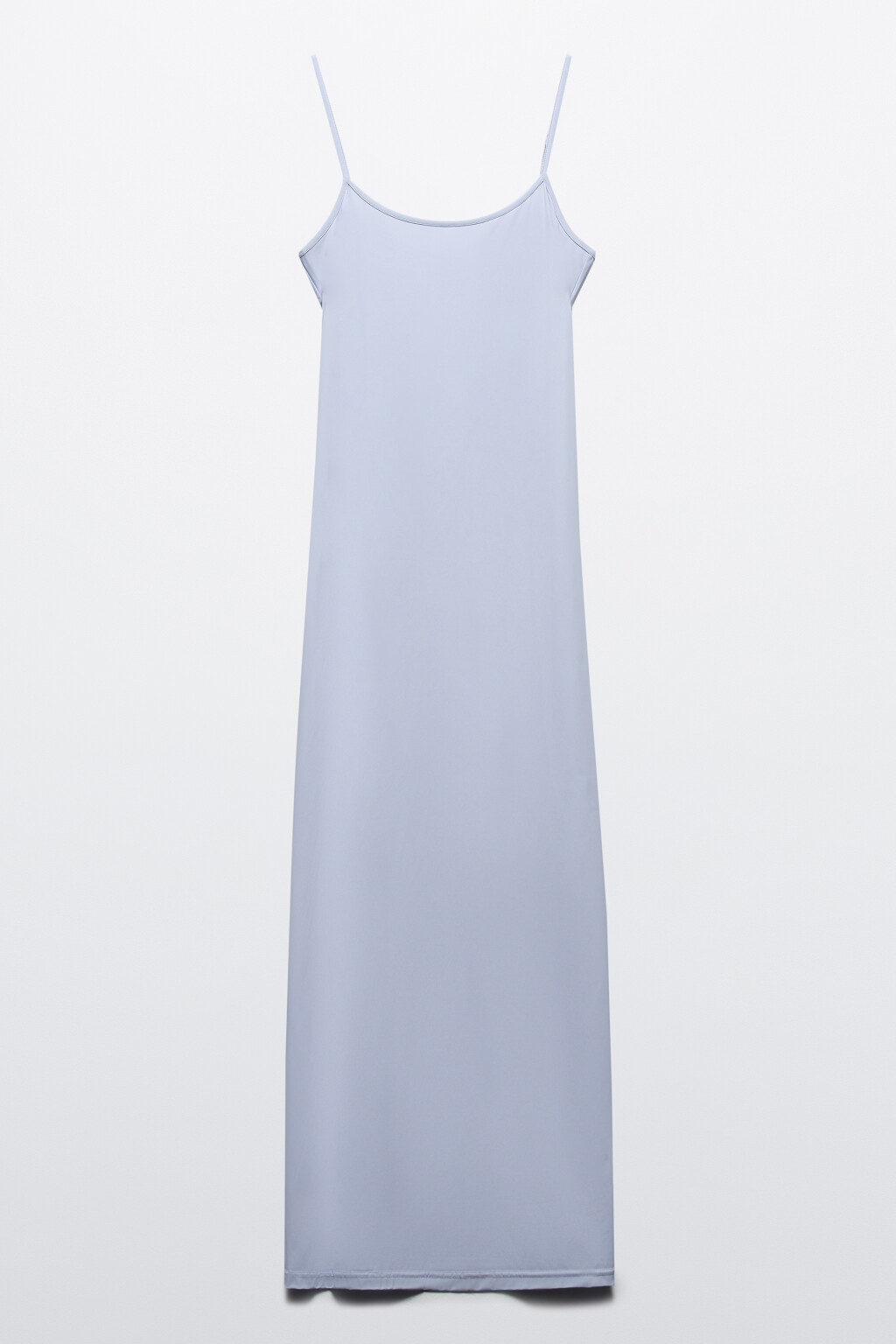 Платье макси облегающее на бретельках - цвет голубой - 7