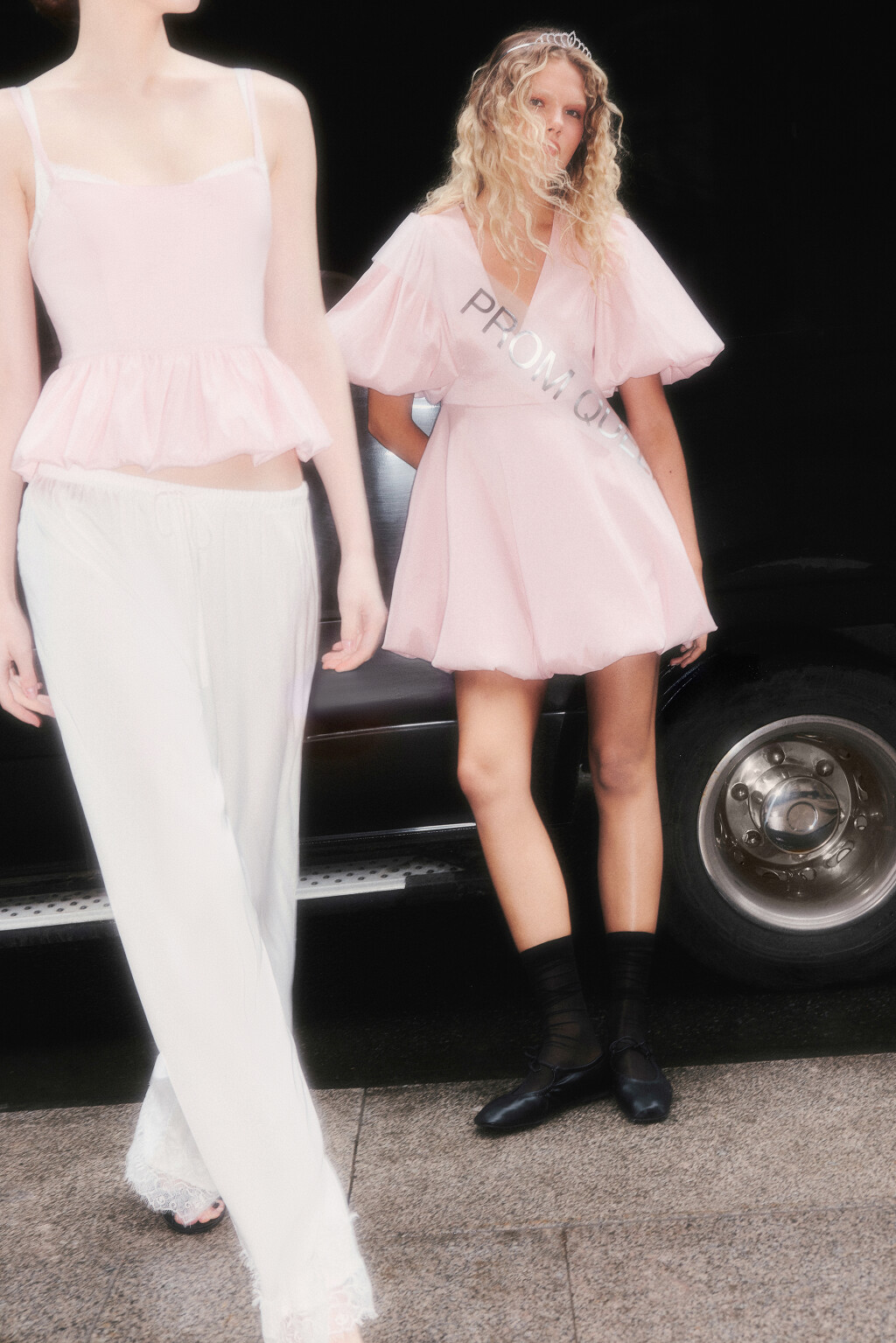 Платье бэби-долл с пышными рукавами и юбкой - цвет оранжевый - 8