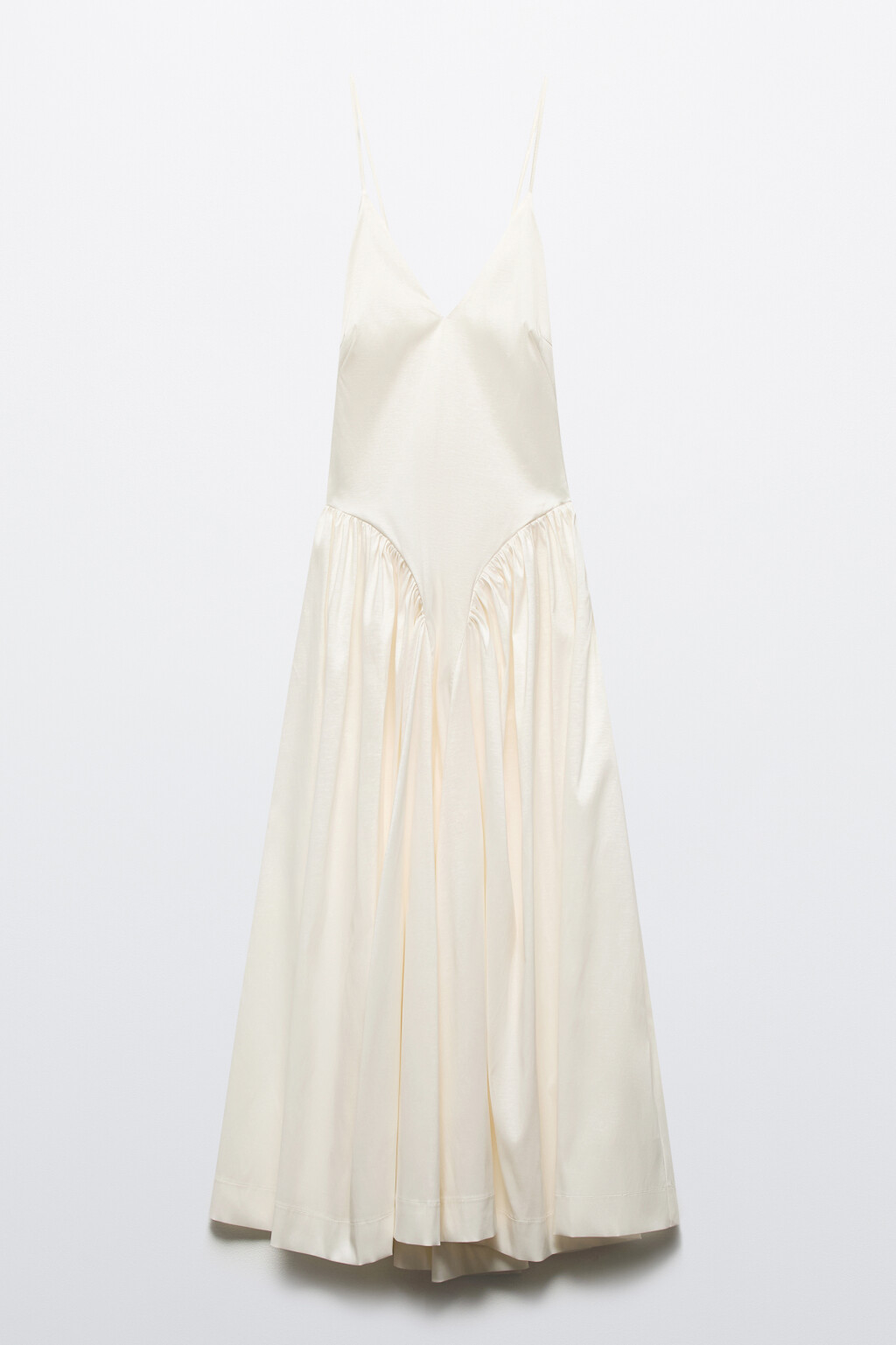 Платье миди с корсетом и пышной юбкой - цвет белый - 11