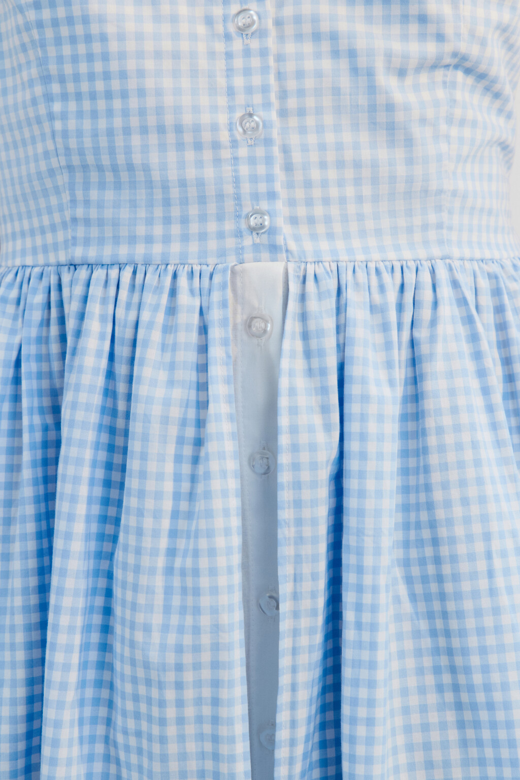 Платье миди хлопковое двуслойное - цвет голубой - 6