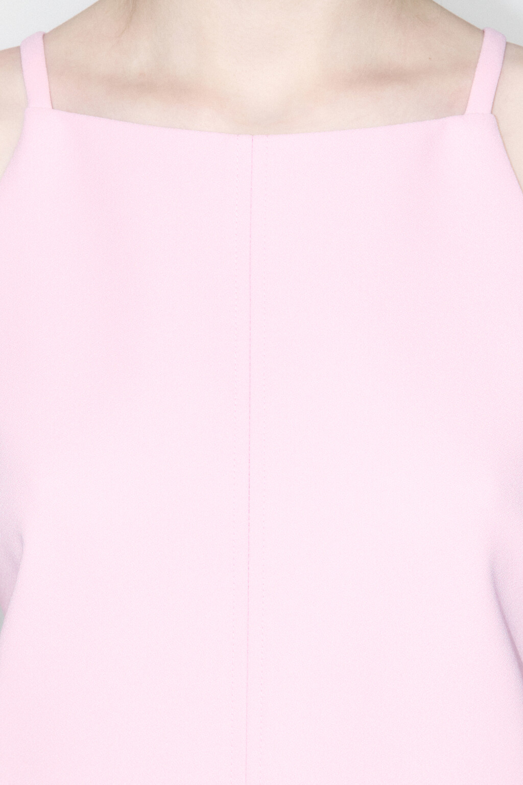 Платье-сарафан мини на тонких бретельках - цвет розовый - 5