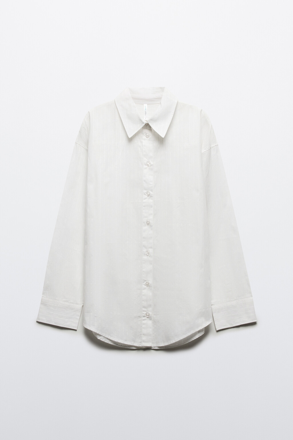 Рубашка с разрезом и завязками на спине - цвет белый - 8