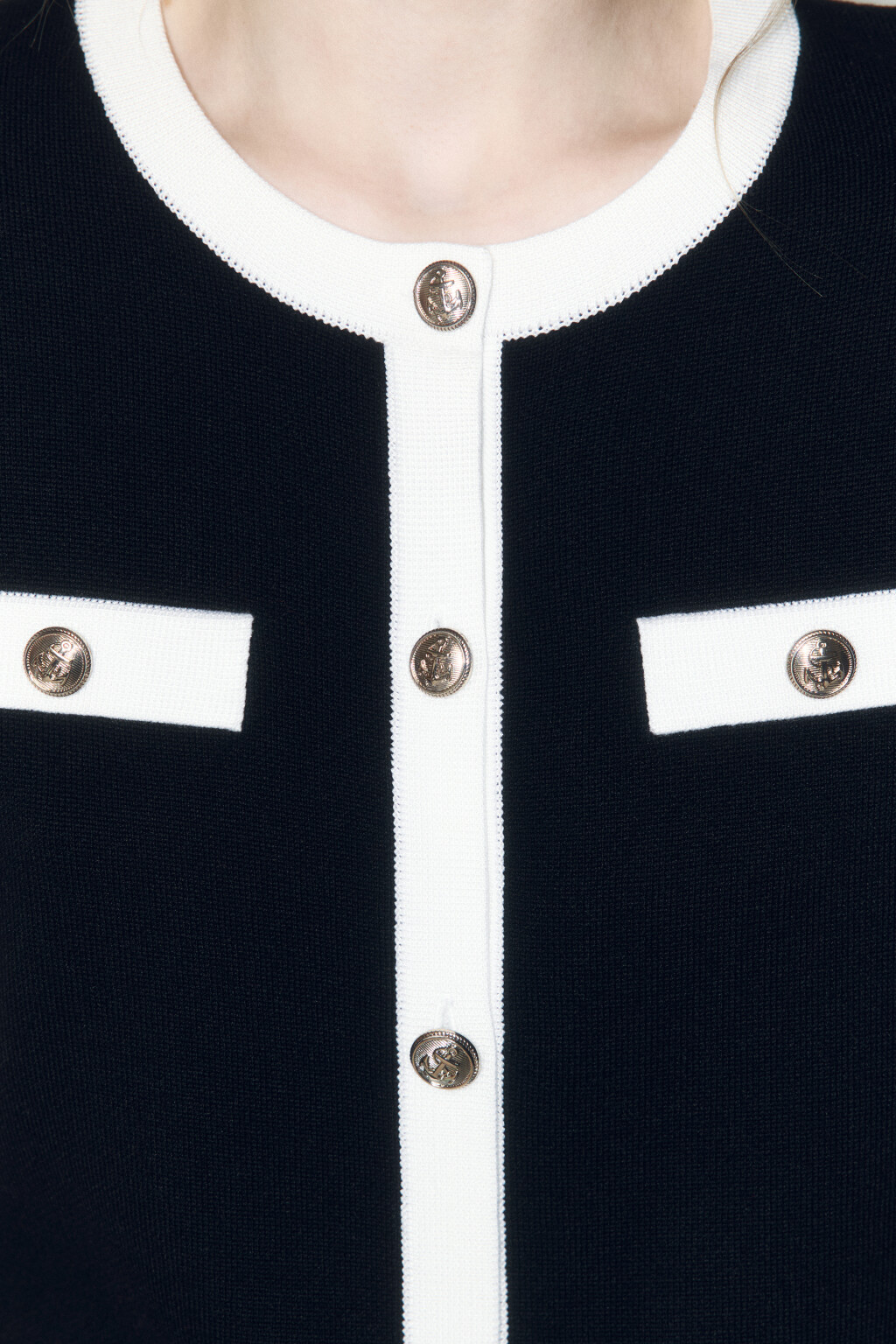 Кардиган на пуговицах с короткими рукавами - цвет черный - 6
