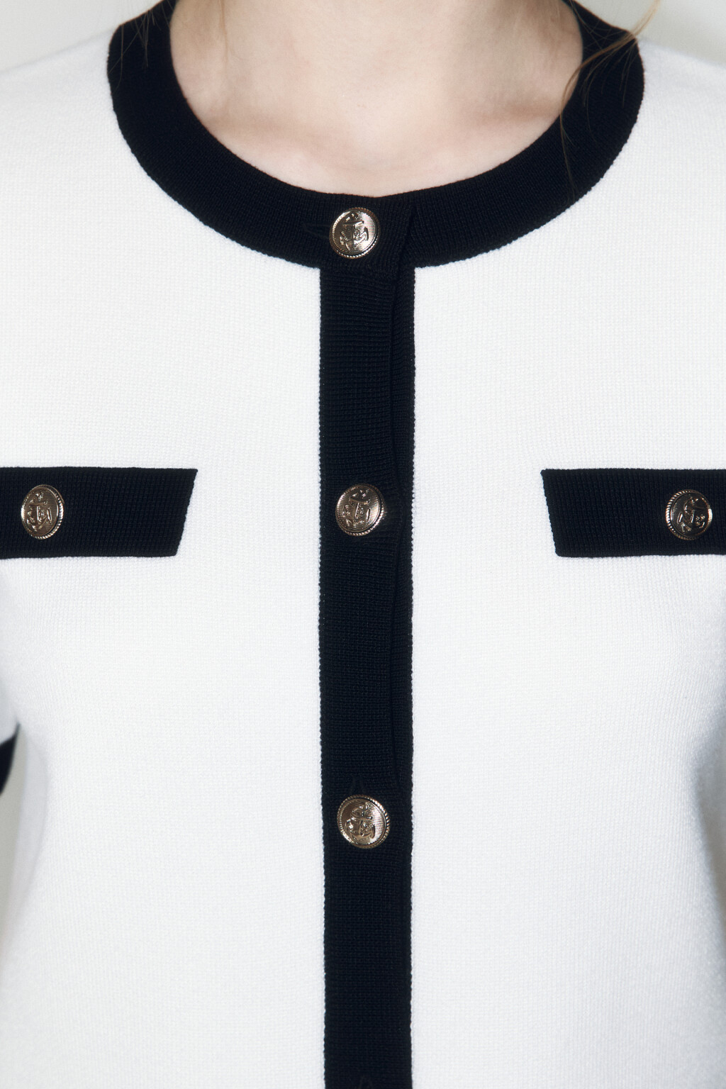 Кардиган на пуговицах с короткими рукавами - цвет молочный - 5