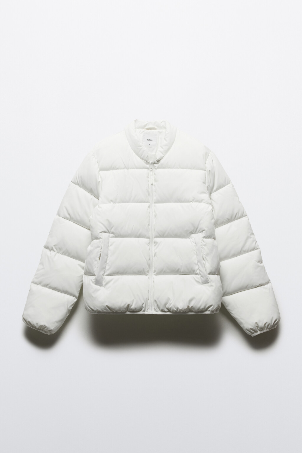 Куртка-бомбер стеганая на утеплителе - цвет белый - 8