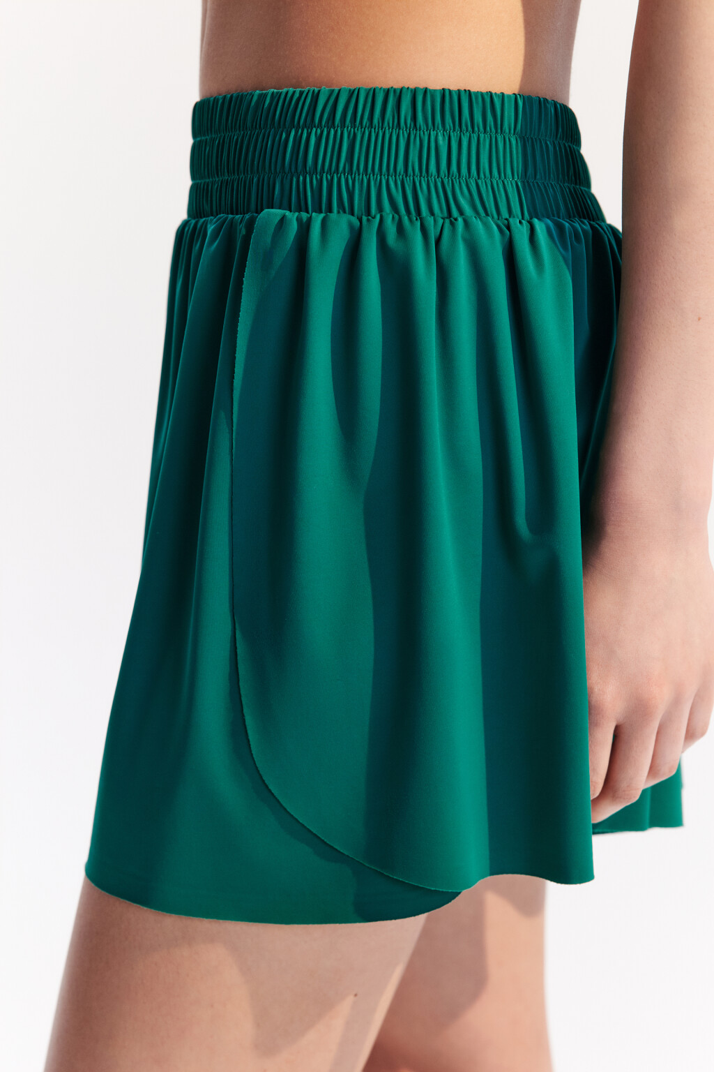 Шорты спортивные свободного кроя - цвет зеленый - 6