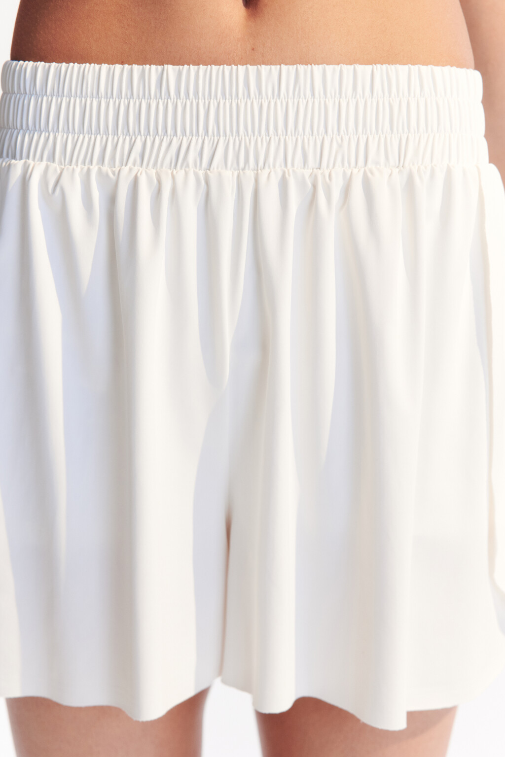 Шорты спортивные свободного кроя - цвет ванильный - 5