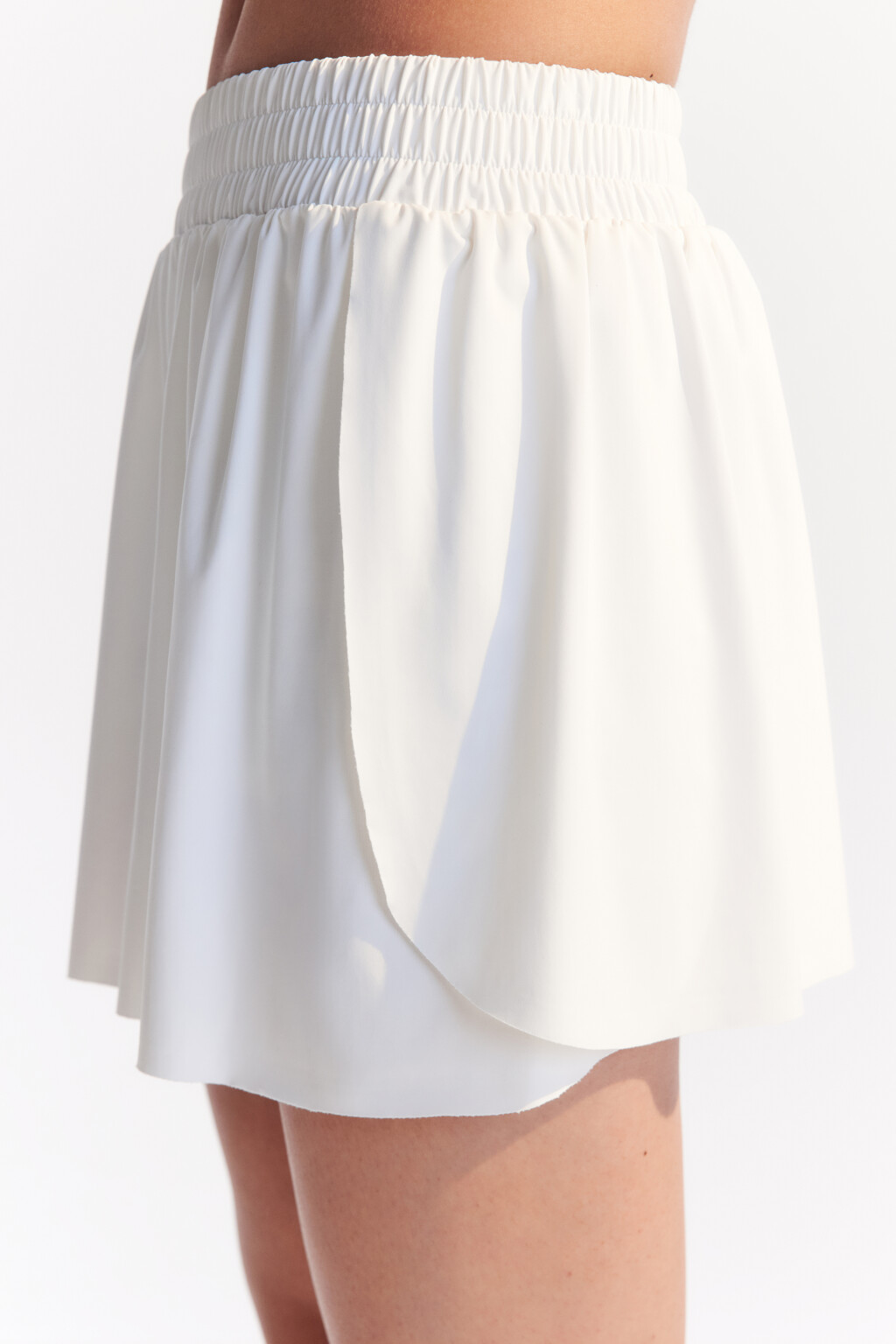 Шорты спортивные свободного кроя - цвет ванильный - 6