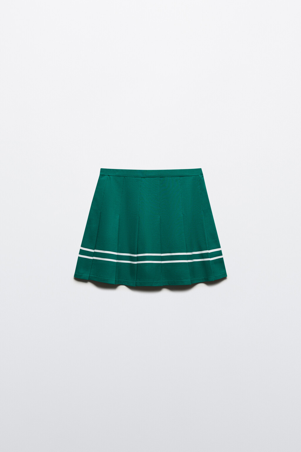 Юбка теннисная в крупную складку - цвет зеленый - 7