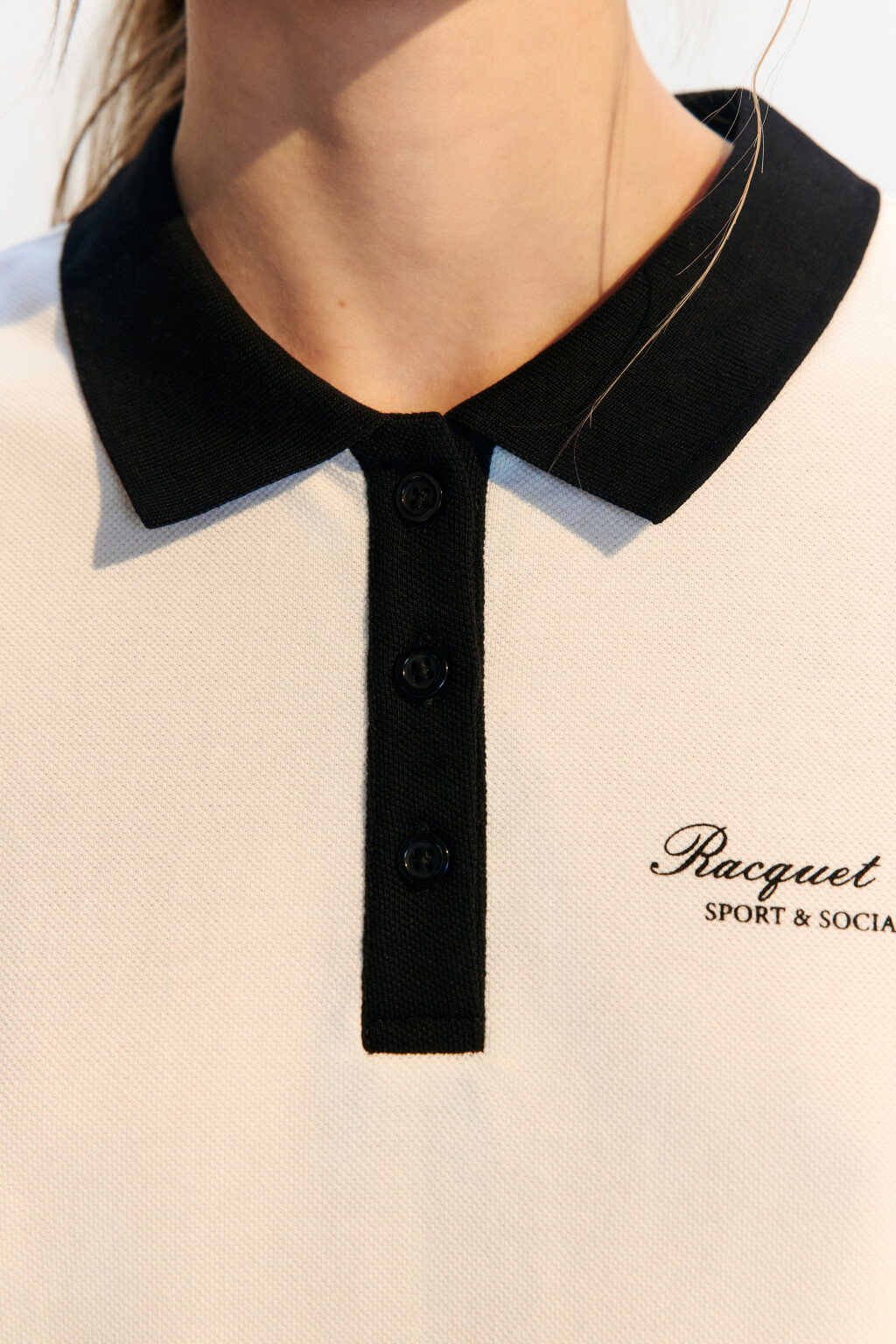 Футболка-поло спортивная с надписью - цвет ванильный - 6