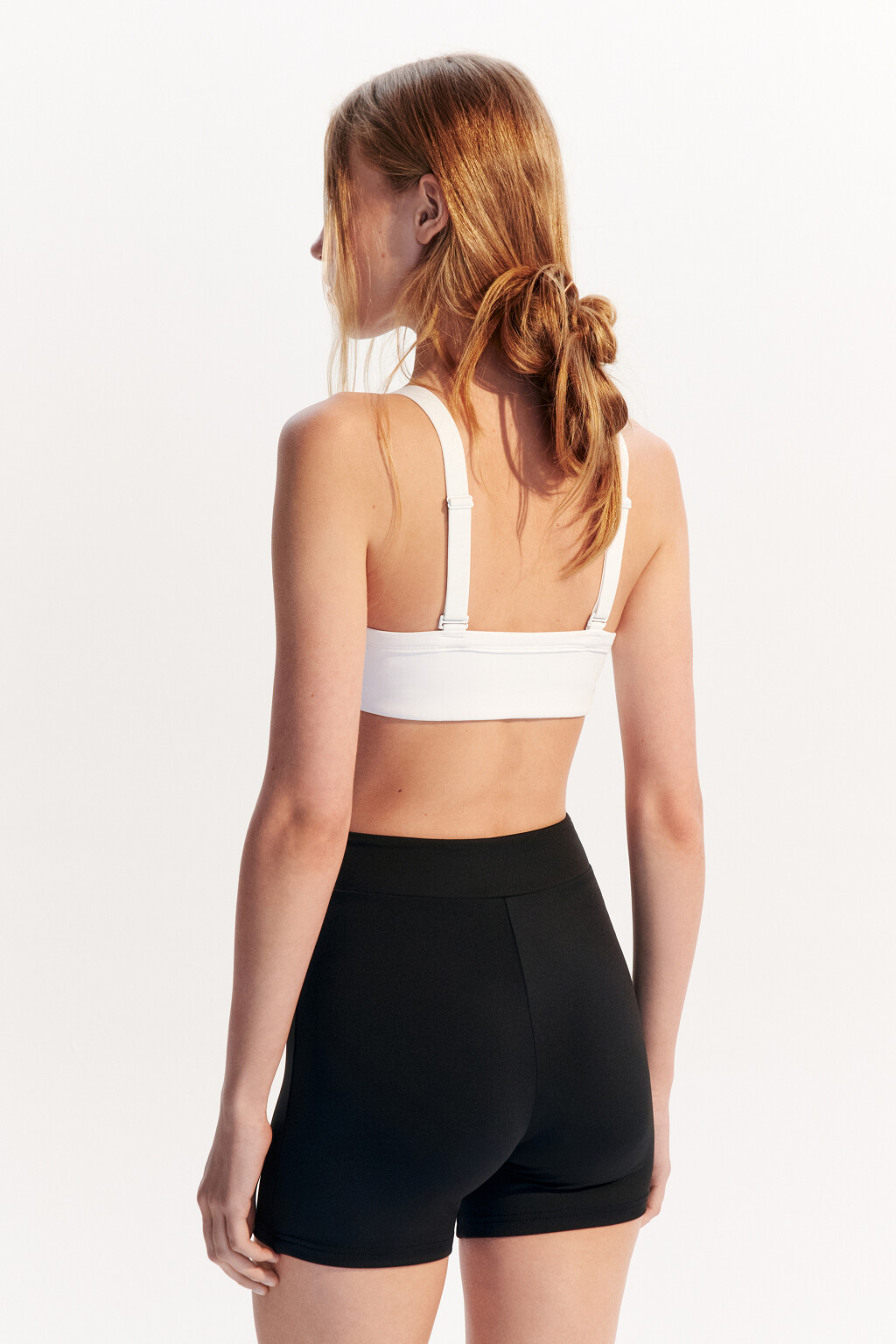 Топ-бюстгальтер спортивный на бретельках - цвет ванильный - 4