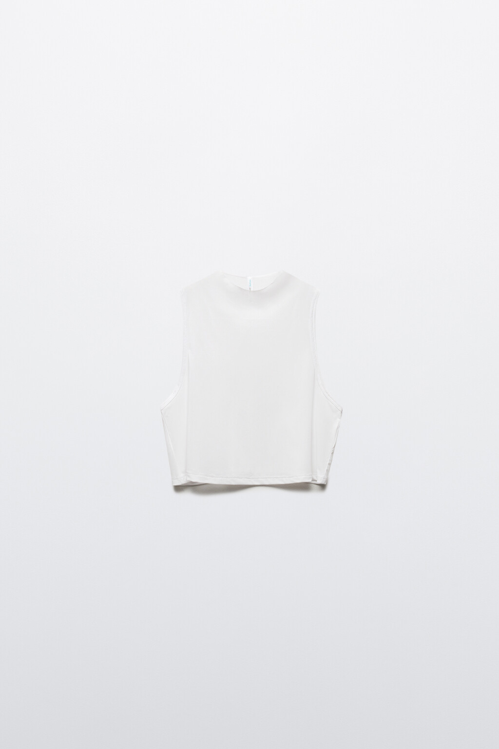 Майка-топ спортивная из сетки - цвет ванильный - 7