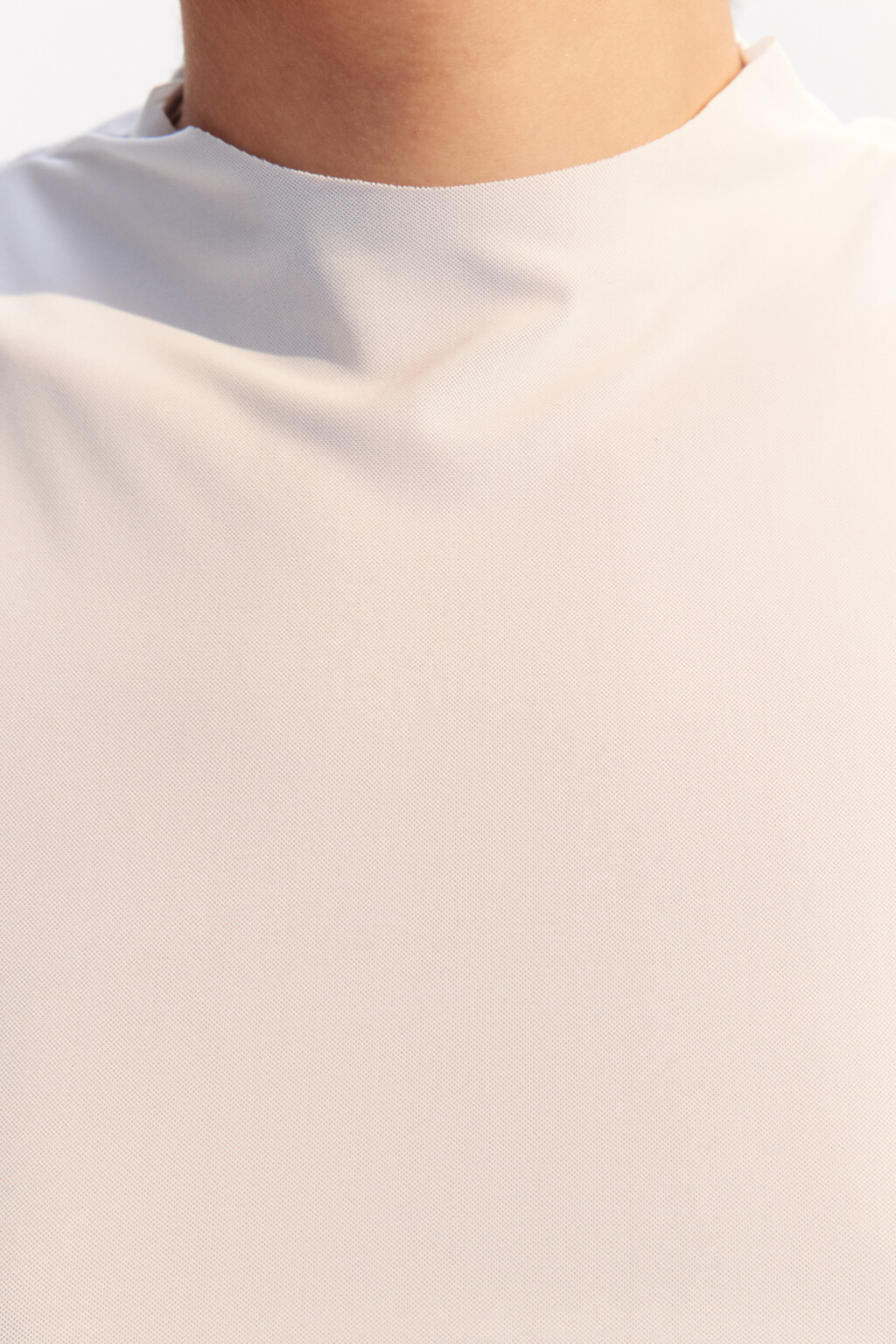 Майка-топ спортивная из сетки - цвет ванильный - 5