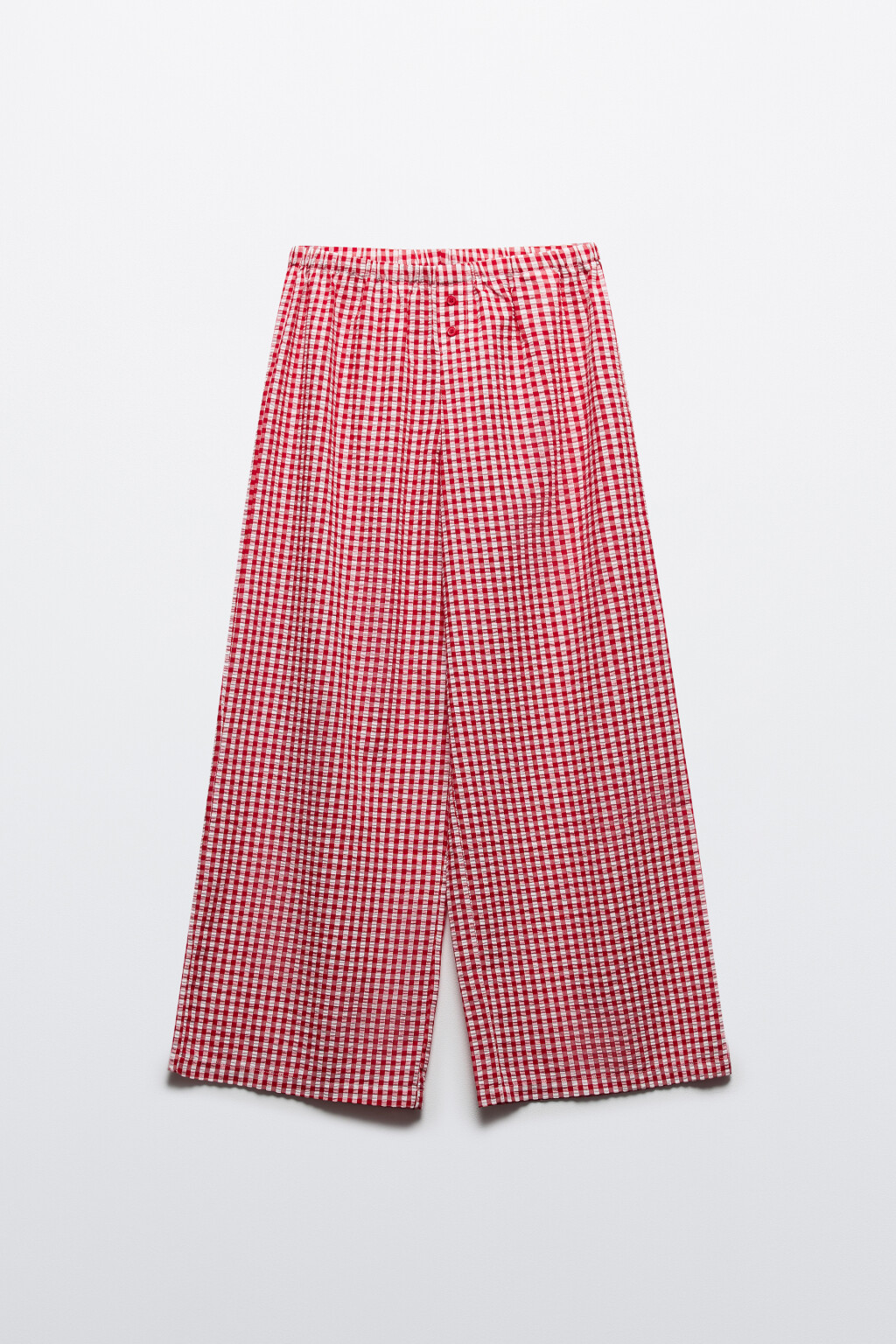 Брюки домашние из жатой ткани - цвет красный - 7