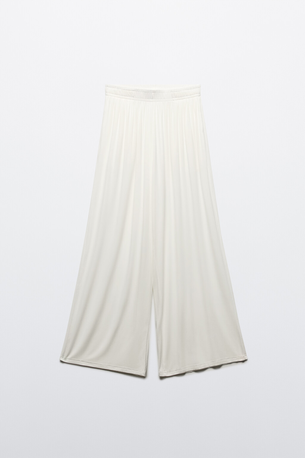 Брюки домашние широкие из вискозы - цвет ванильный - 7