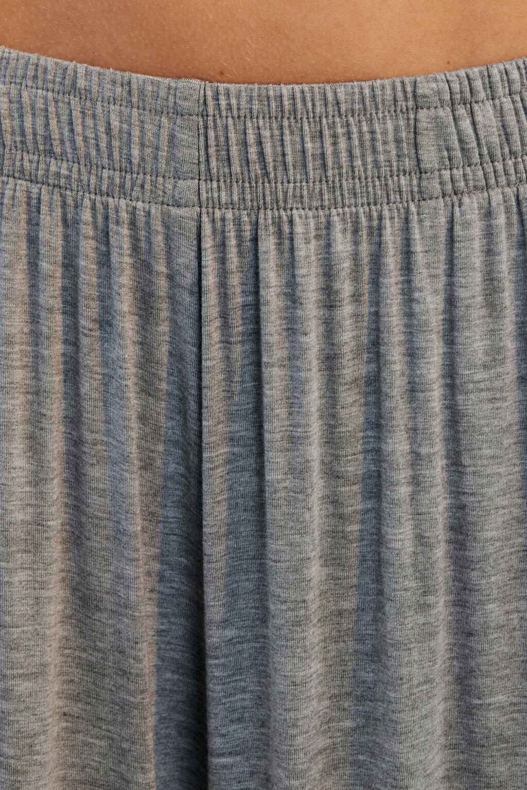 Брюки домашние широкие из вискозы - цвет серый - 4