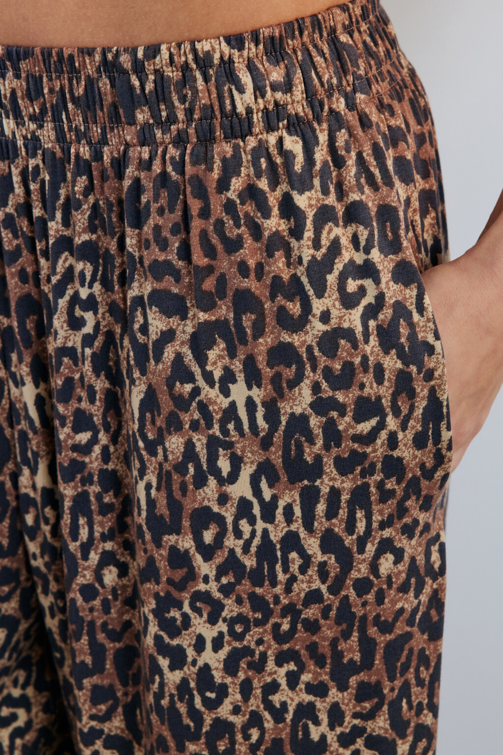 Брюки домашние широкие из вискозы - цвет мультиколор - 6