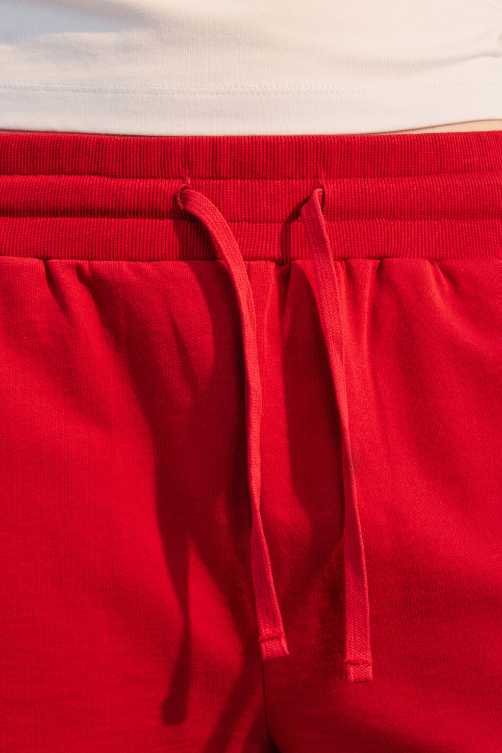 Шорты домашние трикотажные - цвет красный - 5